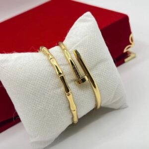 Deux bracelet cartier clou acier inoxydable
